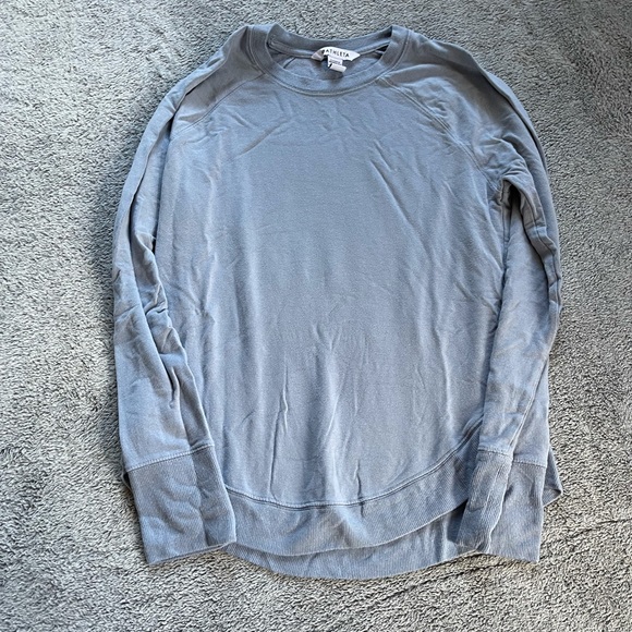 Athleta Tops - Athleta Blue Cross Front Crewneck